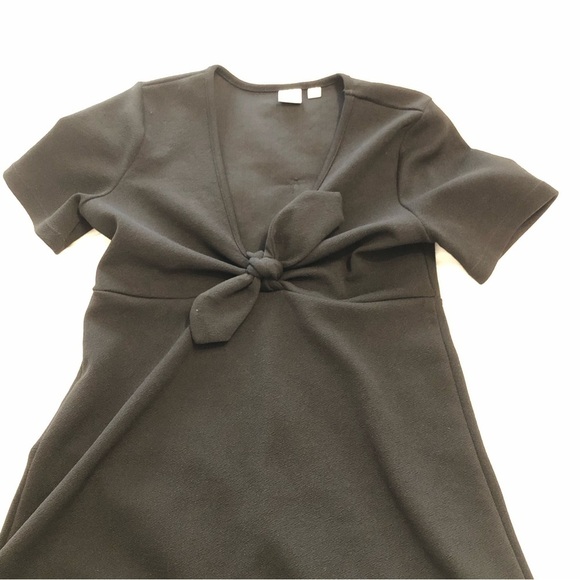 Twik tie front black mini dress. Size S. - Picture 5 of 11